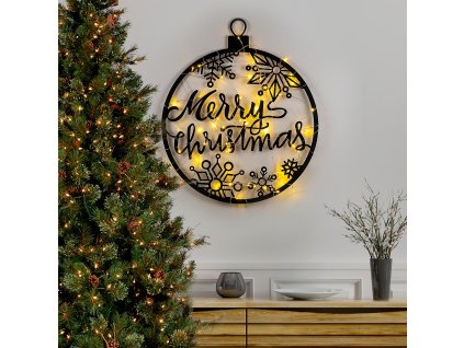 Nástěnná dekorace kovová XMAS - 030 