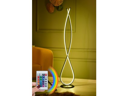 Stojací lampa INFINITY BLACK  na dálkové ovládání