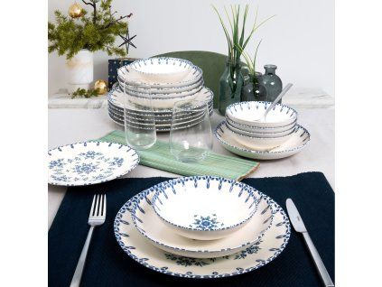 Porcelánová jídelní souprava MORA 24 ks