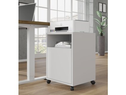 Pojízdný kontejner pod stůl Bimotion bílý