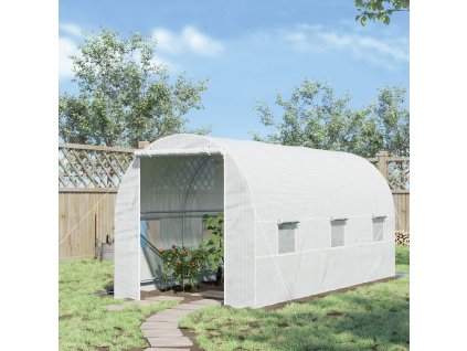 Foliovník půlkulatý 450 x 200 x 200 cm bílý