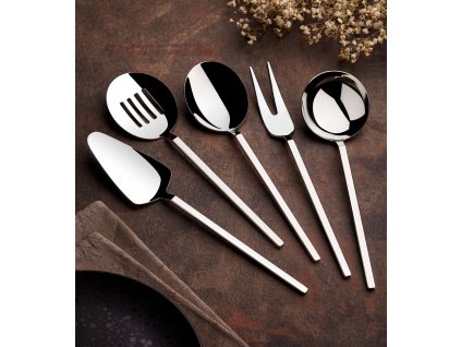 Servisní sada 5 kusů CARRE stříbrná