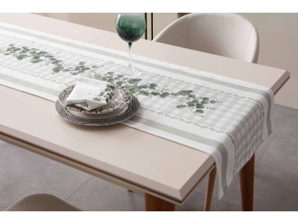 Běhoun EUCALYPT zelená bílá