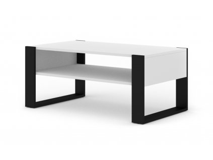 Konferenční stolek NUKA F bílý mat