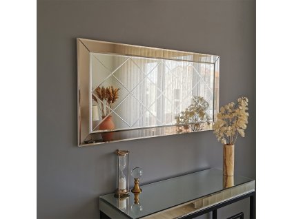 Dekorativní zrcadlo KOSO L stříbrné