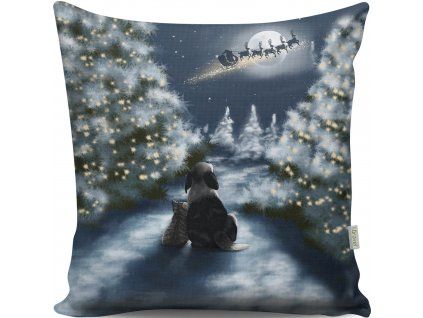 Dekorační polštářek SOBI 43 cm polyester-bavlna