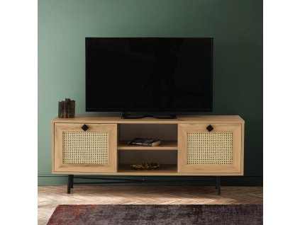 Televizní stolek BEGONYA dub černá