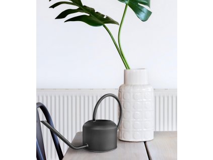 Konvička na květiny METAL černá