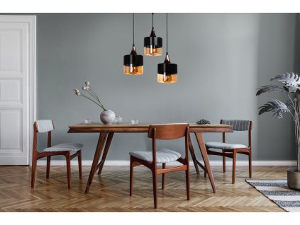 Lustr SAHRA 3 černá