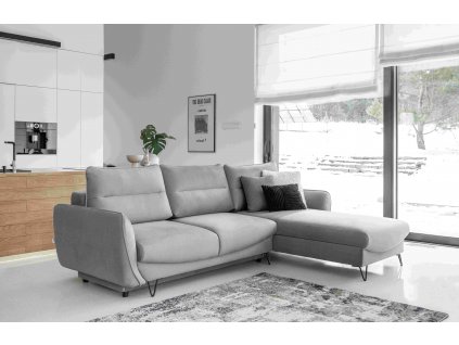 Rohová sedací souprava SILVA pravé provedení