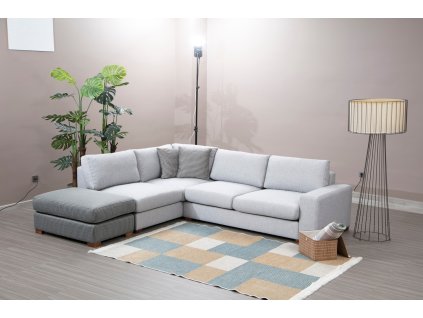 Rohová sedací souprava LOOP 1 šedá