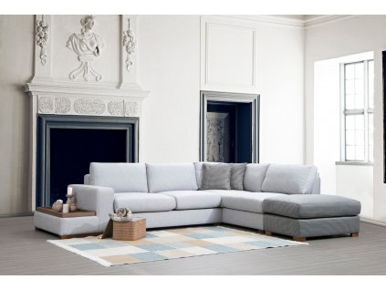 Rohová sedací souprava LOOP 4 šedá