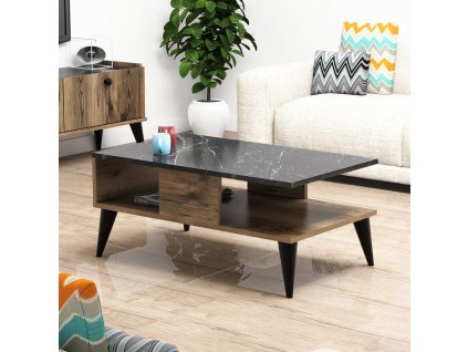 Konferenční stolek LIDYA ořech mramor
