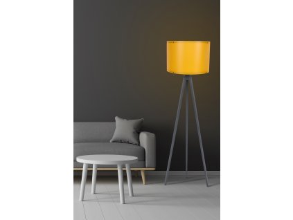 Stojací lampa 110 žlutá šedá