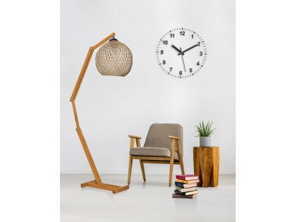 Stojací lampa BEEHIVE krémová hnědá