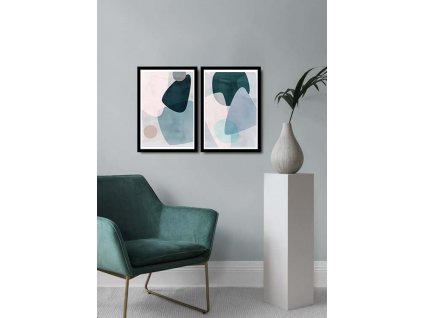 Sada obrazů BUBLE MDF 2 ks