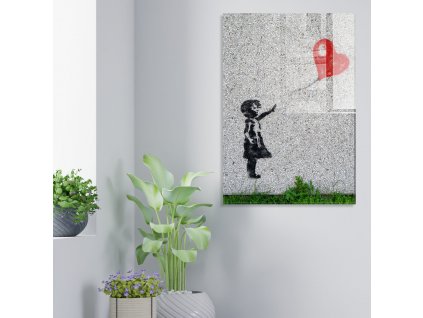 Nástěnný obraz GIRL sklo 70 x 100 cm