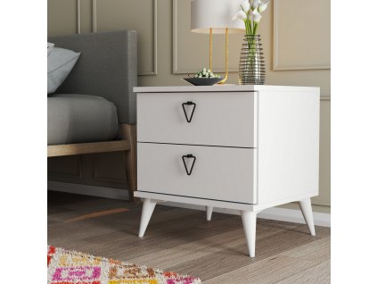 Noční stolek VERSA-CE bílý