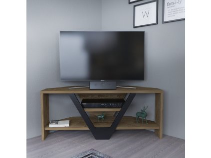 Televizní stolek KARIN dub černý