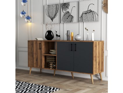 Skříňka EXXEN ořech antracit