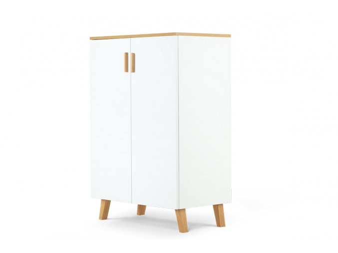 bílá skříňka skandinávský design