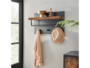 03 wall mounted coat rack with panel