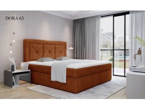 Čalouněná postel IDRIS, 140, 160, 180 x 200 cm, provedení Dora 63