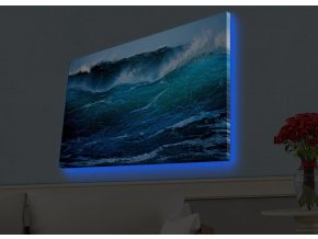 Nástěnný obraz s LED osvětlením WAVE