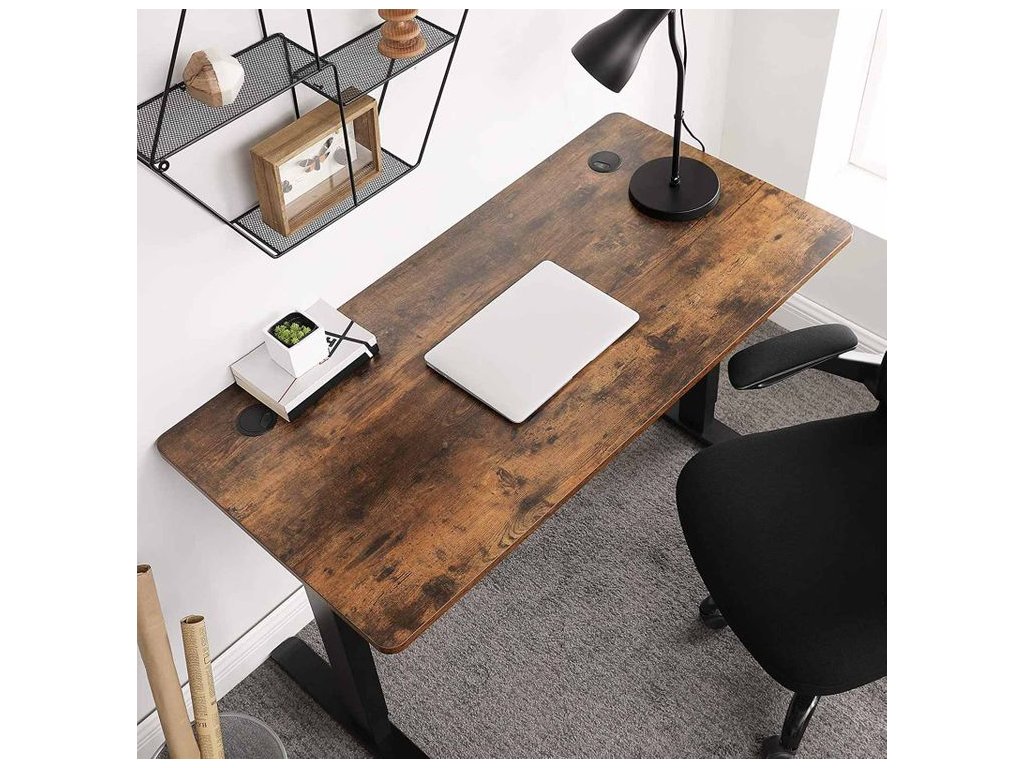 Levně Deska pracovního stolu 120 x 60 x 1,8cm hnědá