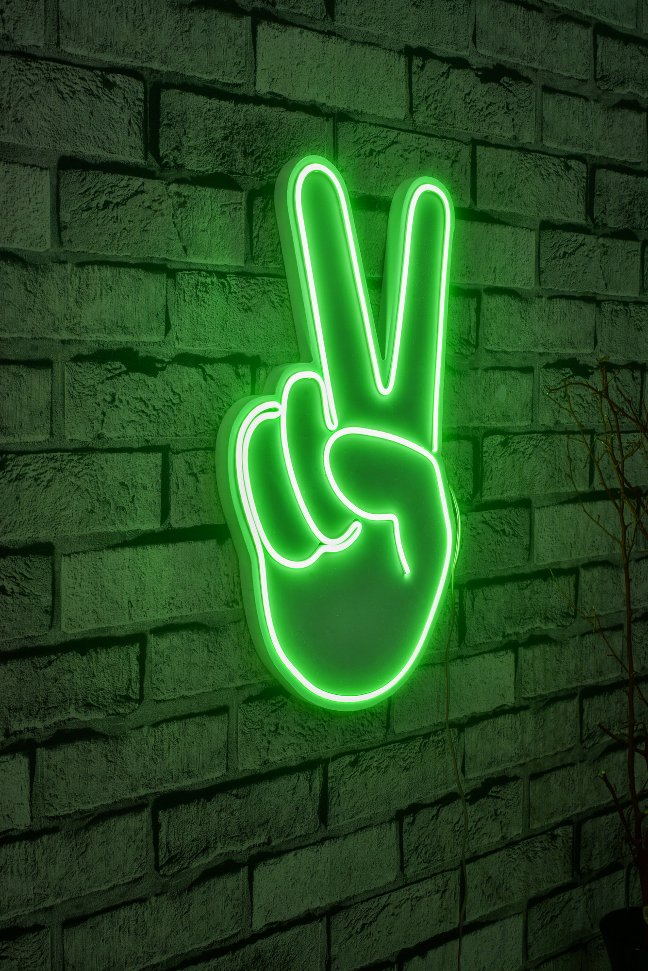Levně Dekorativní LED osvětlení RUKA zelená