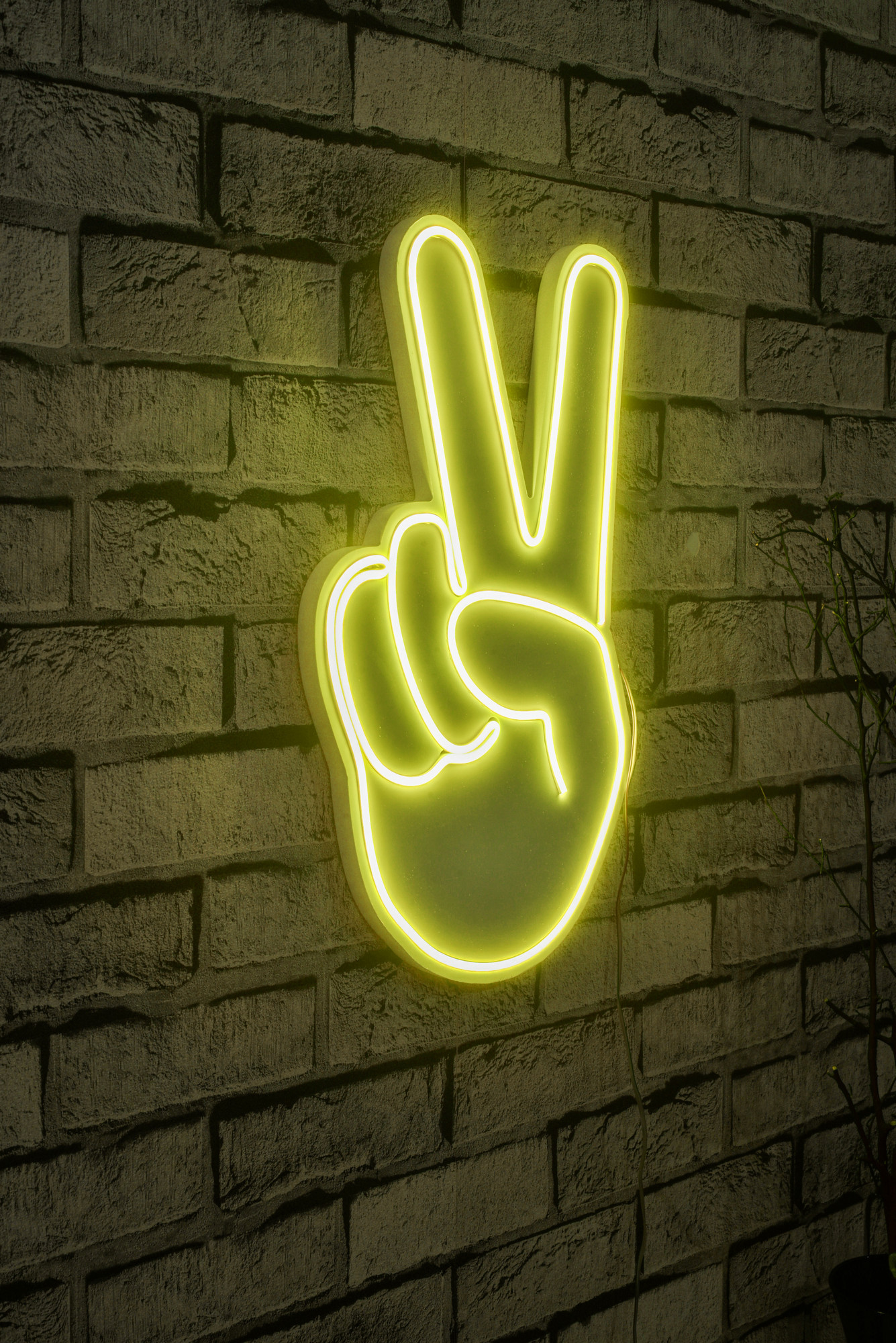 Dekorativní LED osvětlení RUKA žlutá