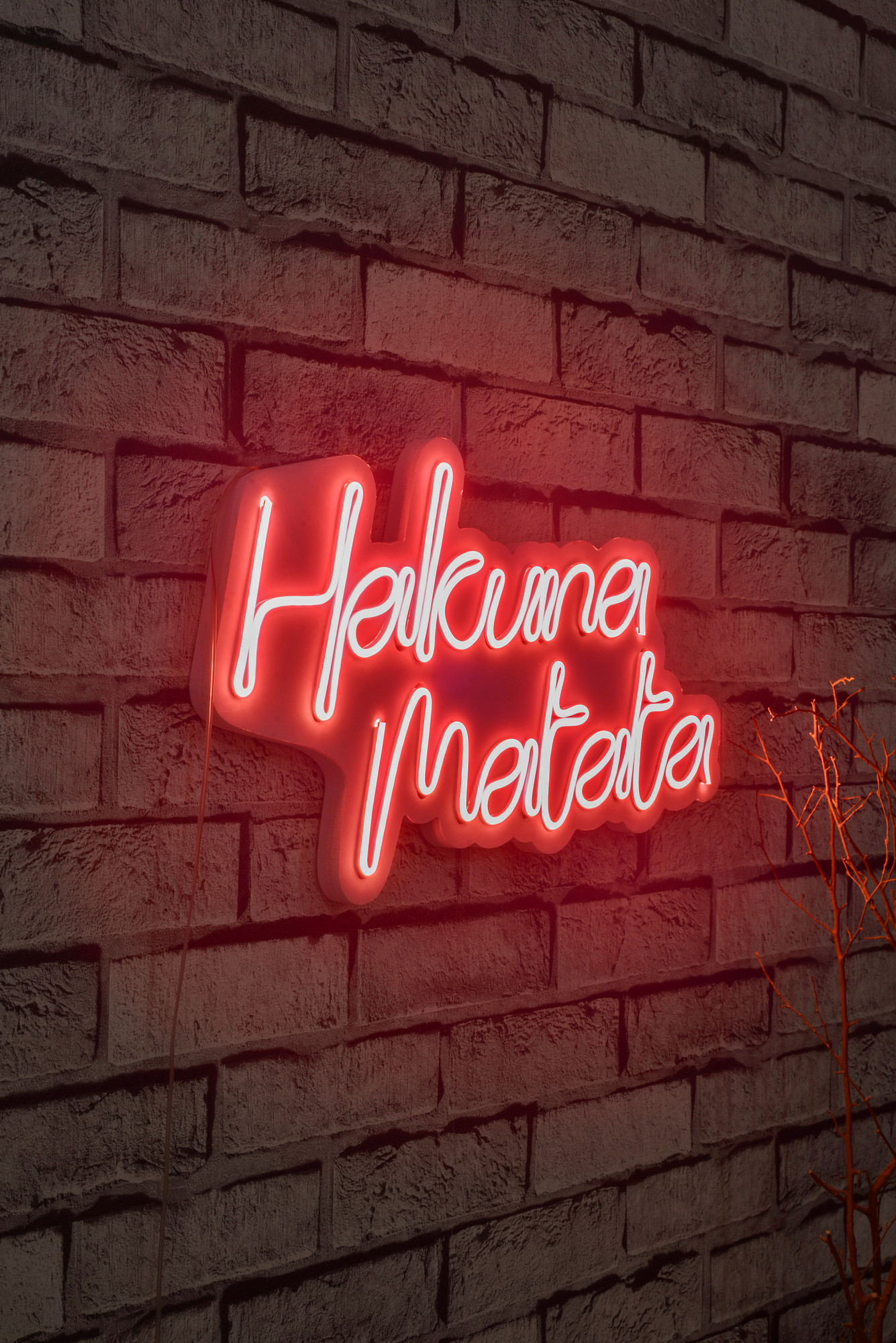 Levně Dekorativní LED osvětlení červené HAKUNA MATATA