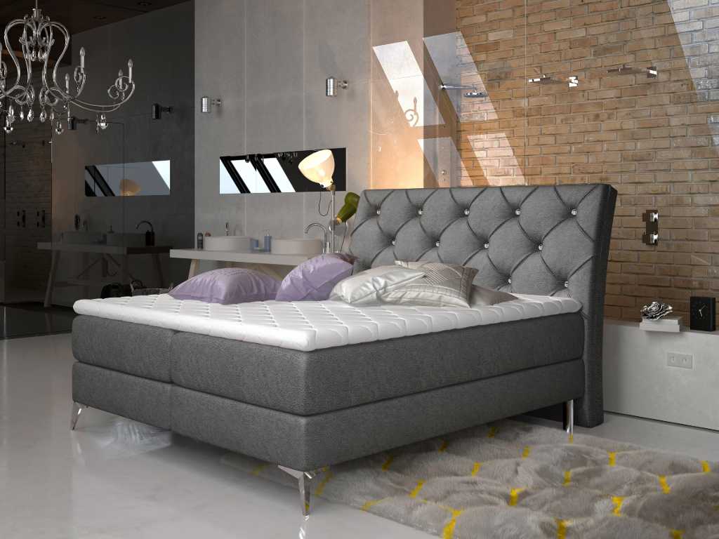 Čalouněná postel ADEL Boxsprings 140 x 200 cm Dora 96