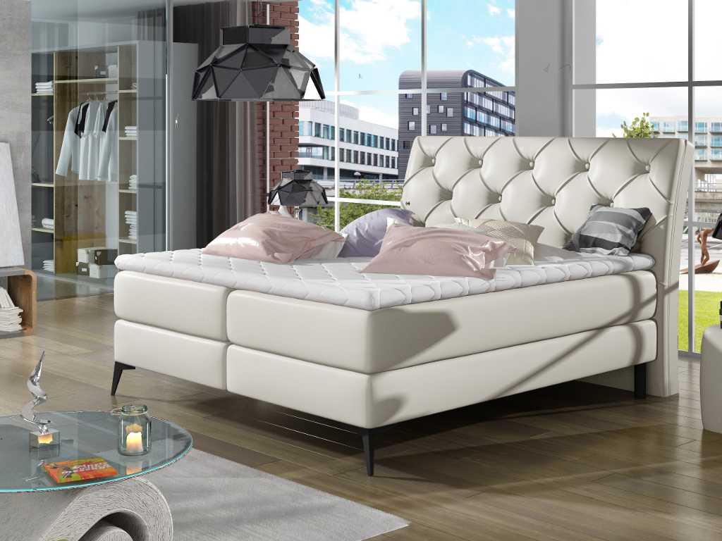 Čalouněná postel LAOS Boxsprings 160 x 200 cm Provedení: Soft 33
