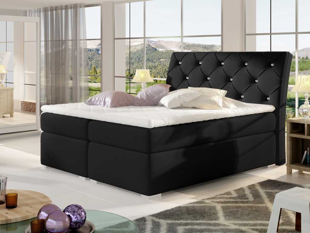 Čalouněná postel BALVIN Boxsprings 140 x 200 cm Soft 011