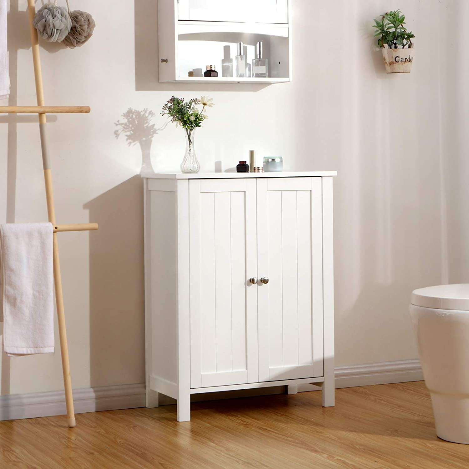Levně Koupelnová skříňka bílá 60 x 80 x 30 cm
