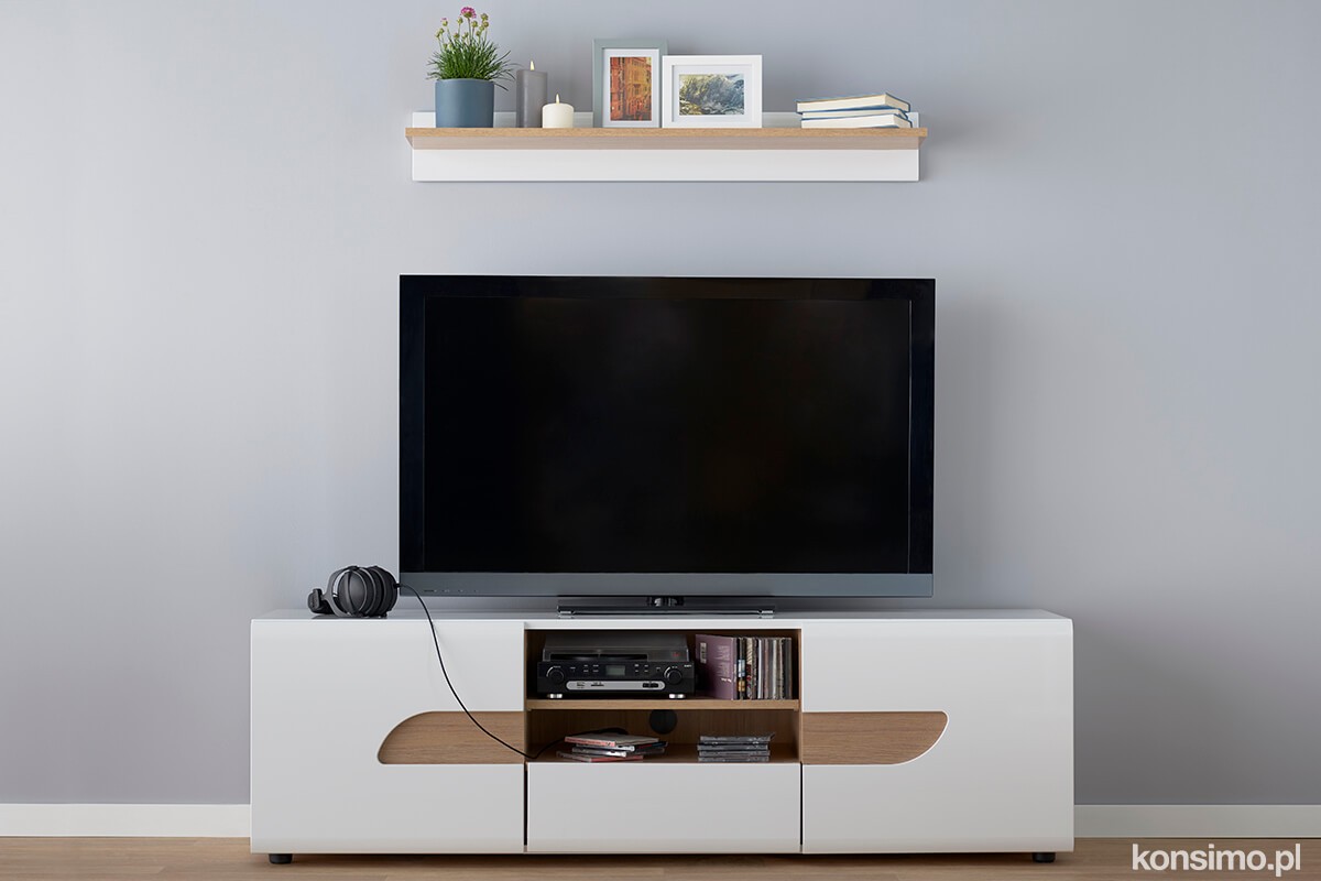 TV stolek AVERO bílý 165 x 50 x 42 cm