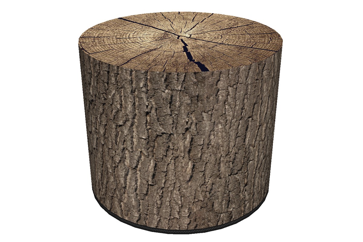 Levně Taburet RASIL vzor dřevo