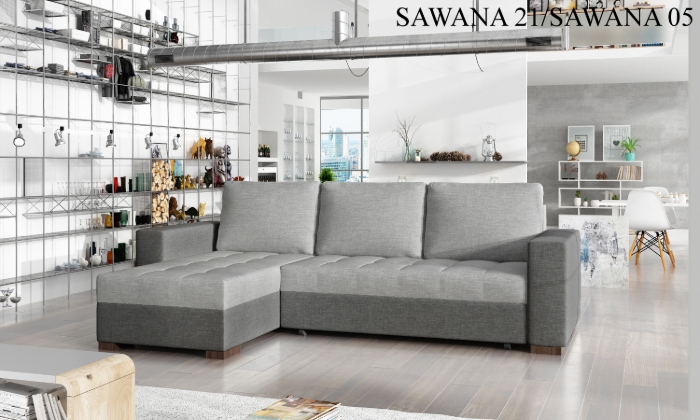 Rohová sedací souprava NEWARK Provedení: Sawana 21 + Sawana 05