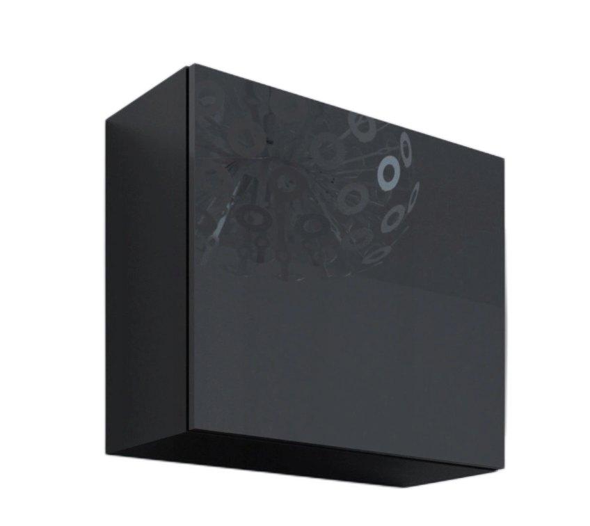 Kvadrát skříňka VIGO plná 50 závěsná černá
