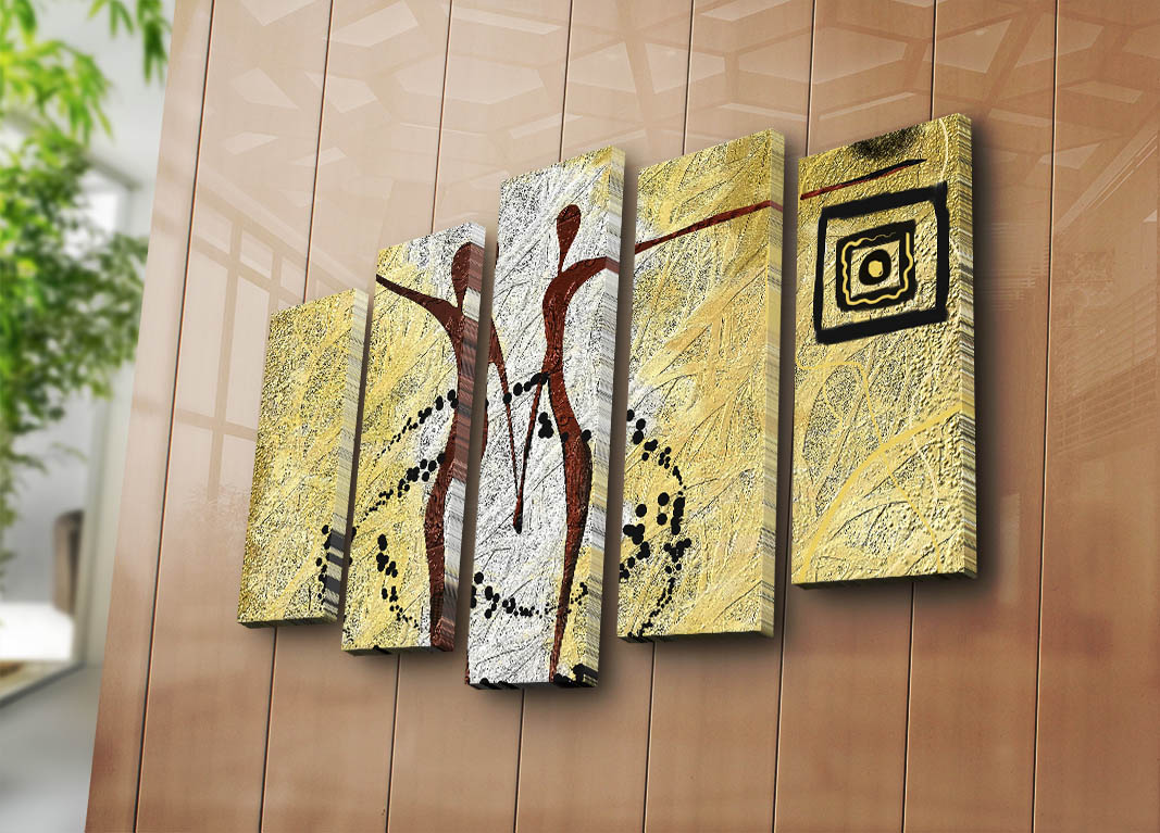 Levně Sada nástěnných obrazů na plátně AFRIKA 105 cm