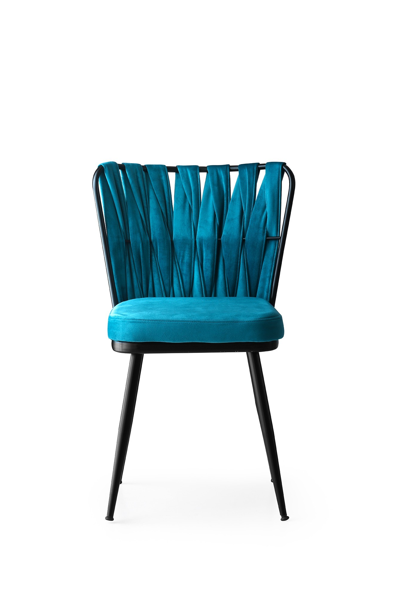 Židle KUSAKLI černá modrá