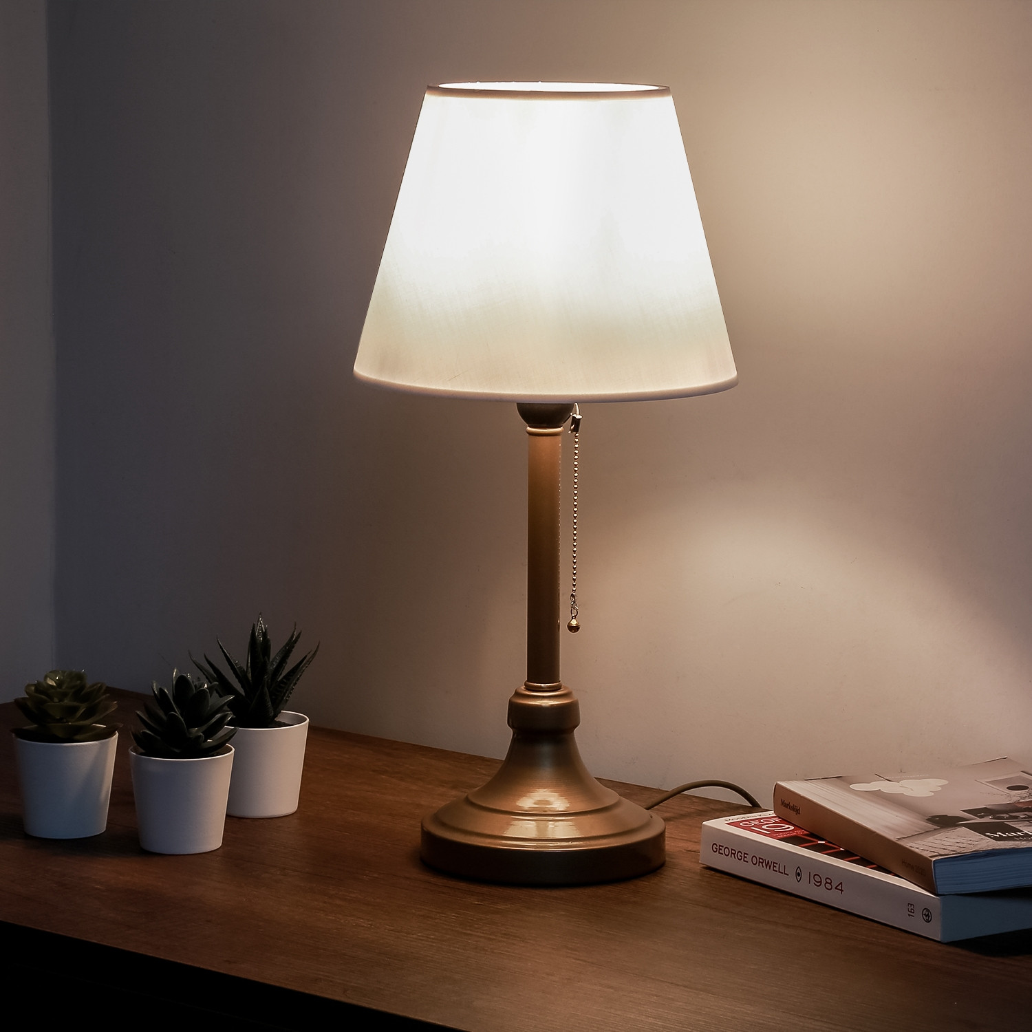 Stolní lampa AYD-3106 krémová