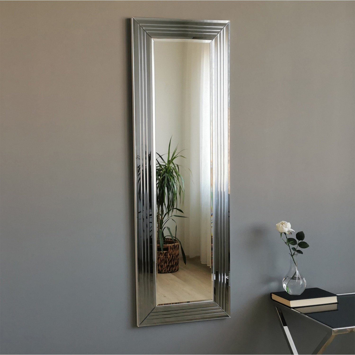 Levně Zrcadlo A302D stříbrná