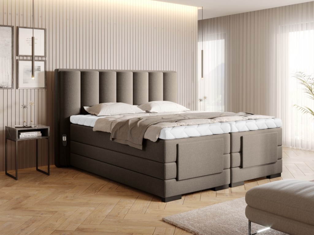 Čalouněná postel VEROS Boxsprings 160 x 200 cm Barva: Vero 18