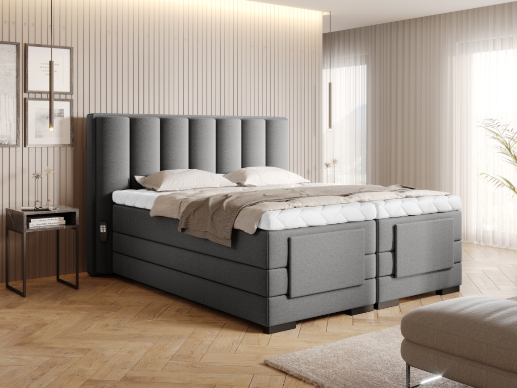 Čalouněná postel VEROS Boxsprings 160 x 200 cm Barva: Gojo 05