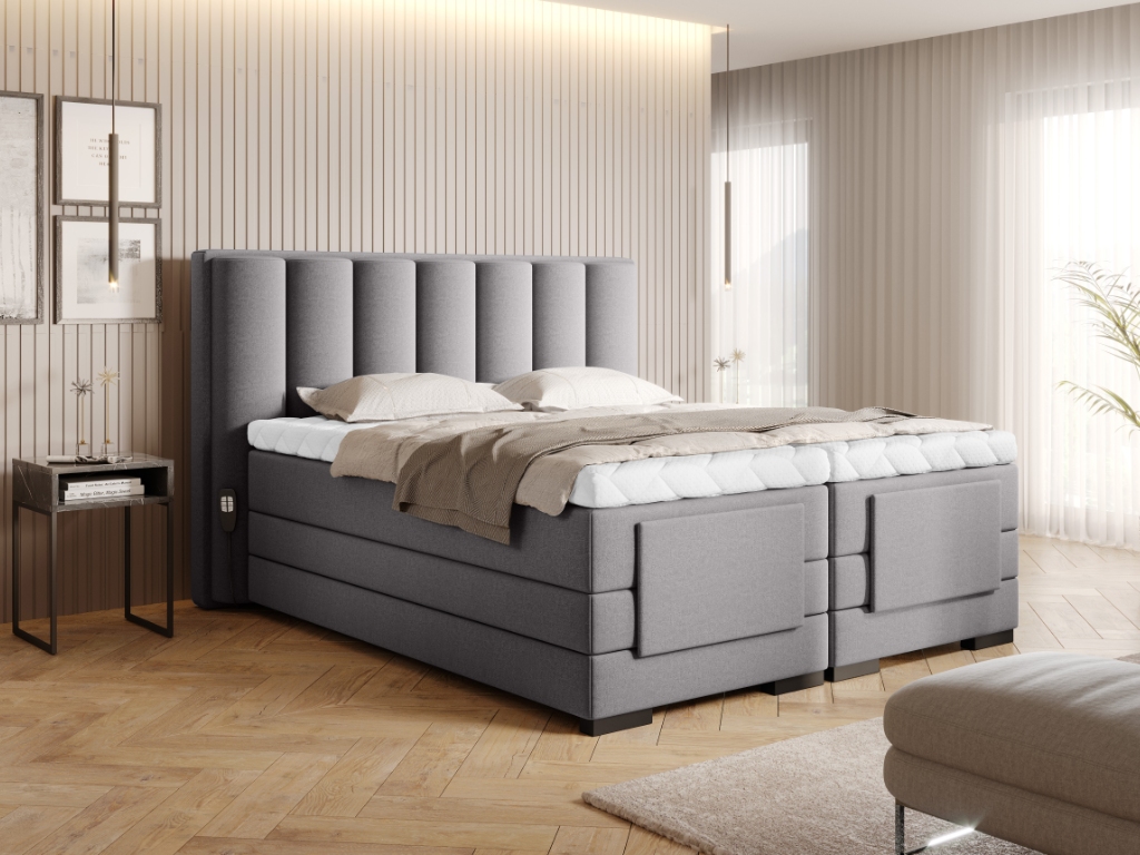 Čalouněná postel VEROS Boxsprings 180 x 200 cm Barva: Gojo 04