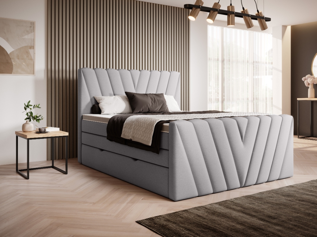 Čalouněná postel CANDICE Boxsprings 160 x 200 cm Barva: Gojo 04