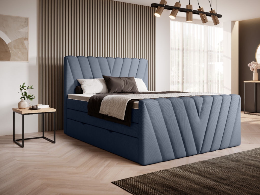 Čalouněná postel CANDICE Boxsprings 160 x 200 cm Barva: Poco 40