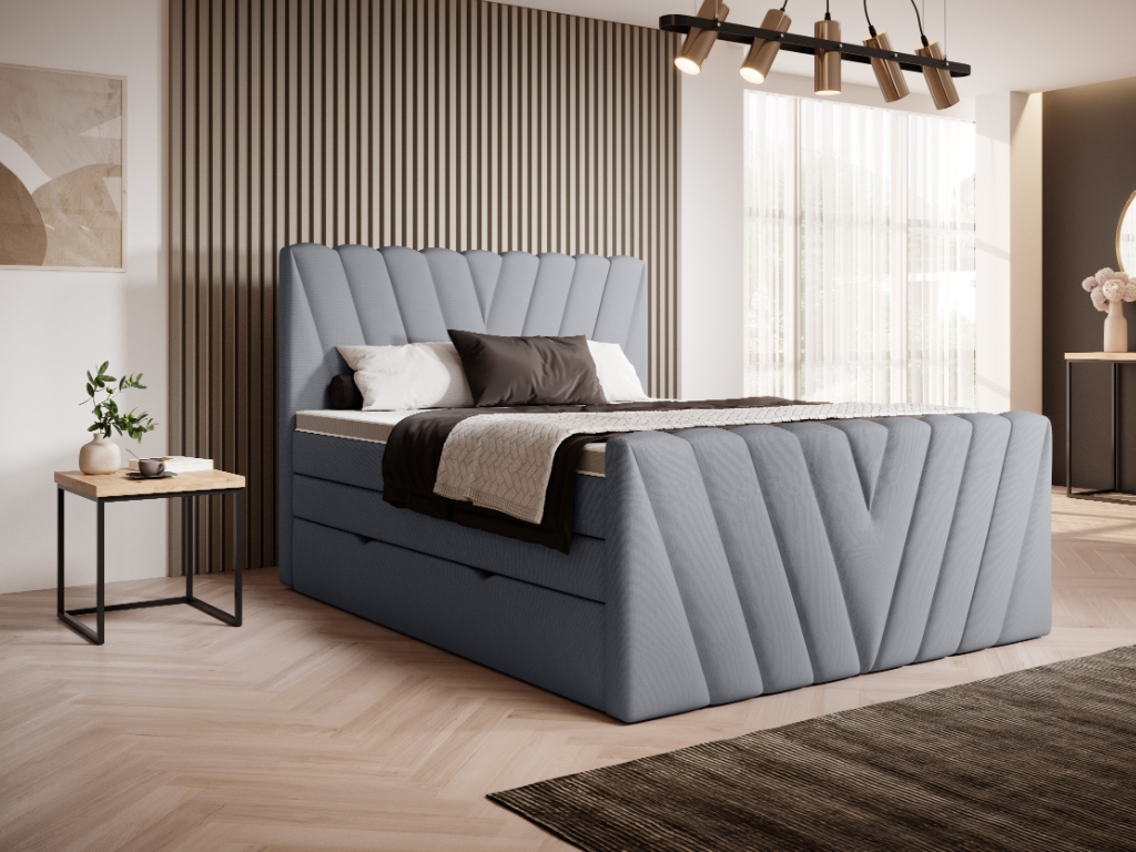 Čalouněná postel CANDICE Boxsprings 160 x 200 cm Barva: Poco 04